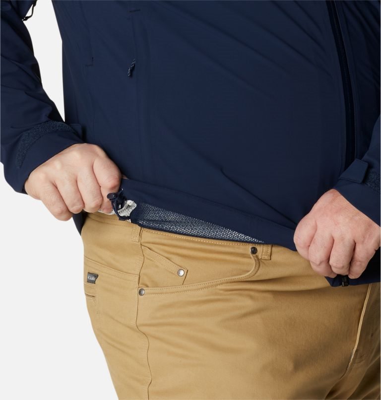 Men's Columbia Omni-Tech Ampli-Dry Shell Jackets Navy | Plus Size CA-V6503